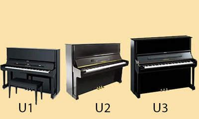Sự khác nhau giữa Yamaha U1h, U2h và U3h