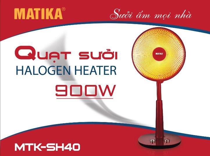 Quạt sưởi Halogen Matika MTK – SH40 
