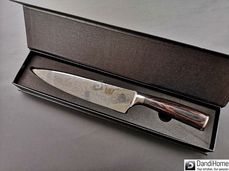 Dao bếp XYj Chef’s Knife 8″ 7Cr17MOV Damascus